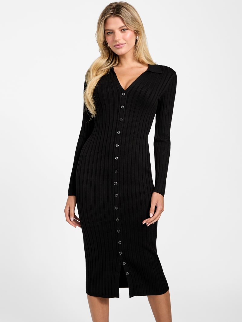 Eco Miranda Ribbed Sweater Dress