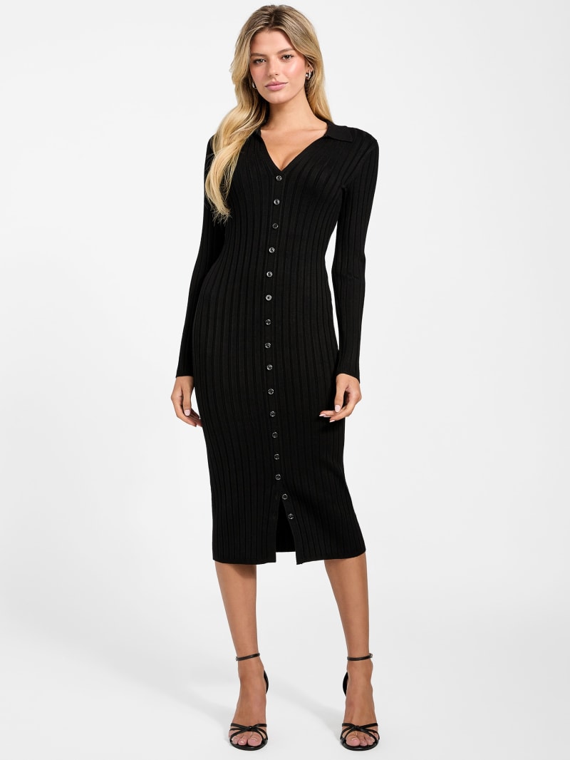 GUESS® Eco Miranda Ribbed Sweater Dress