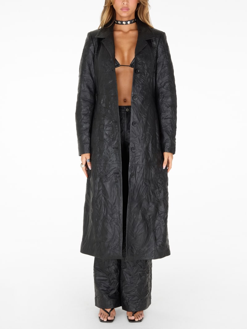 GUESS® lamb leather coat