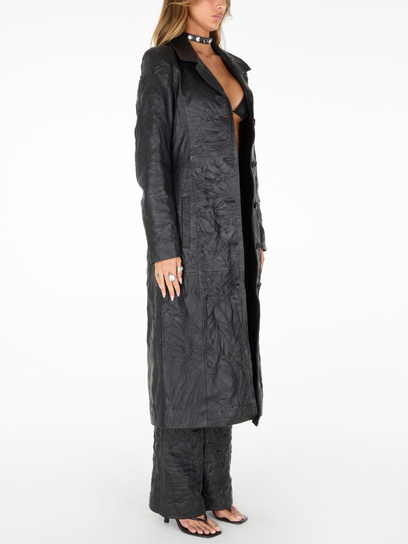 GUESS® lamb leather coat