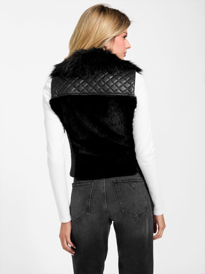 Amari Faux-Fur Zip Vest