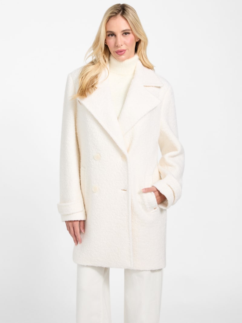 Eco Leona Wool-Blend Peacoat