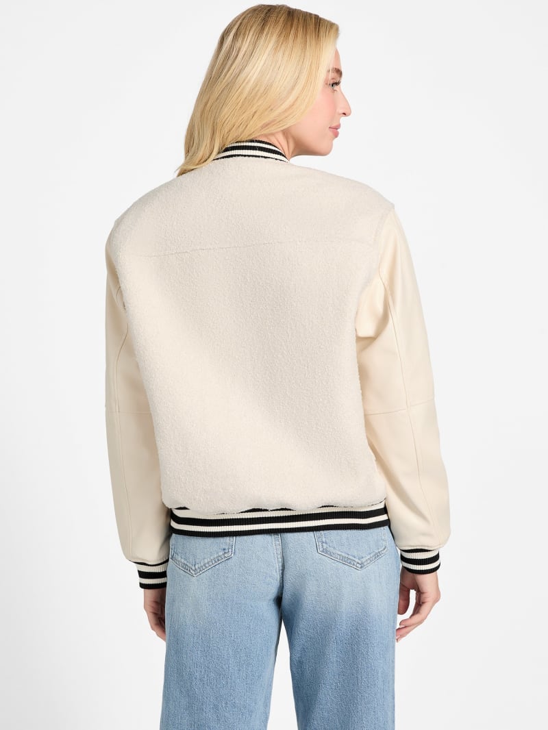 Eco Danielle Boucle Varsity Jacket