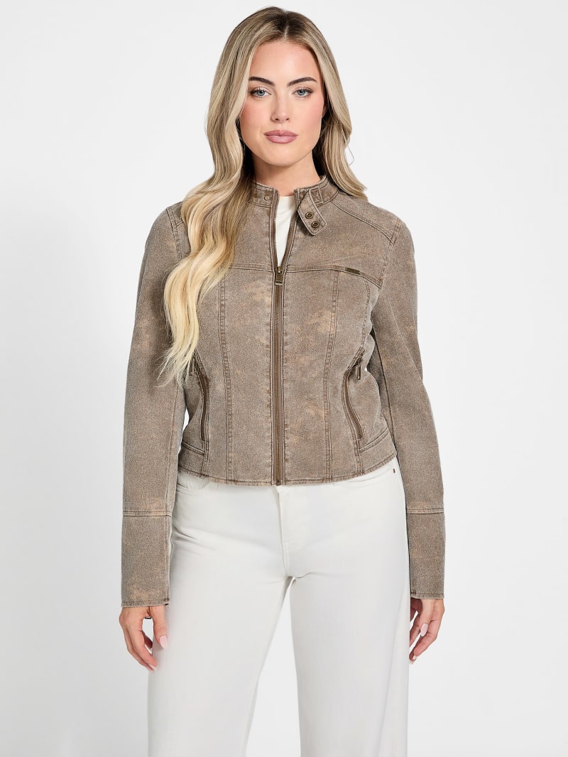 GUESS® Estell Faux-Suede Moto Jacket
