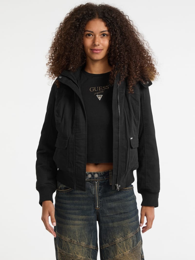 GUESS® GUESS Originals Eco Faux-Fur Hooded Parka