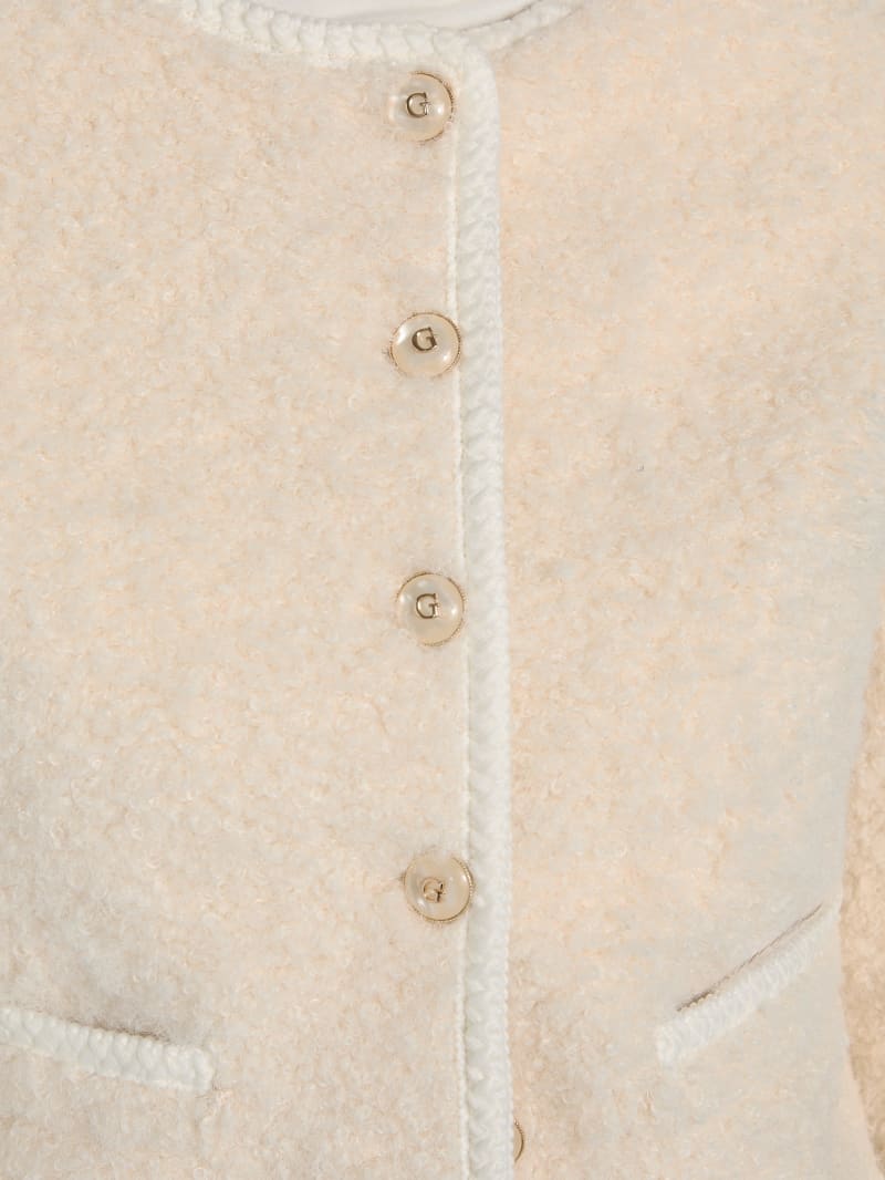 Ivana Faux-Fur Buttoned Jacket