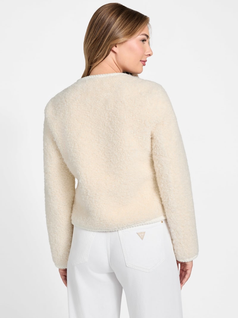 Ivana Faux-Fur Buttoned Jacket - thumbnail 8