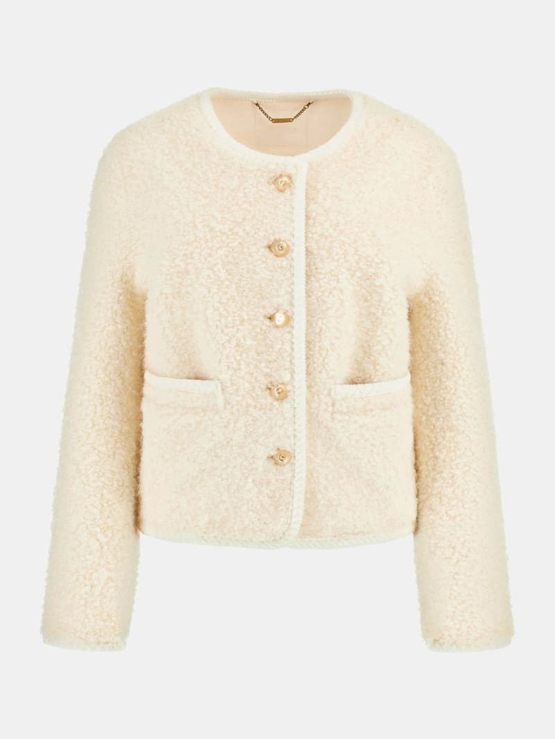 Ivana Faux-Fur Buttoned Jacket - thumbnail 9