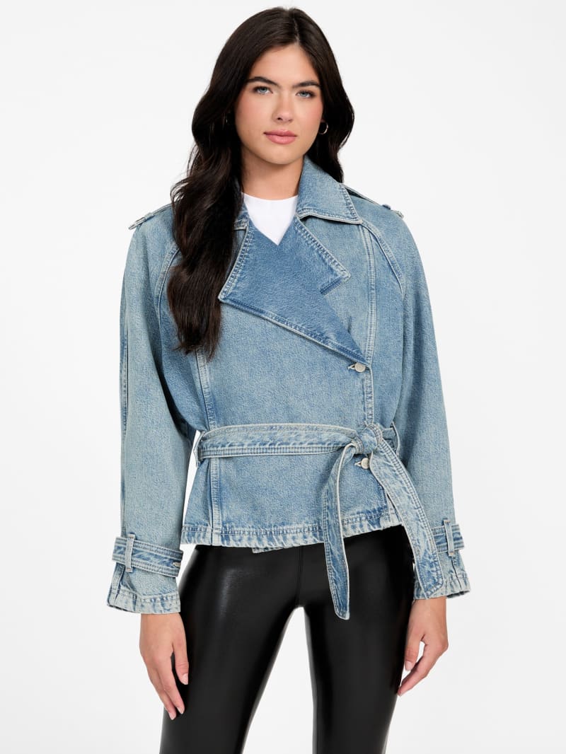 Eco Runa Belted Denim Jacket