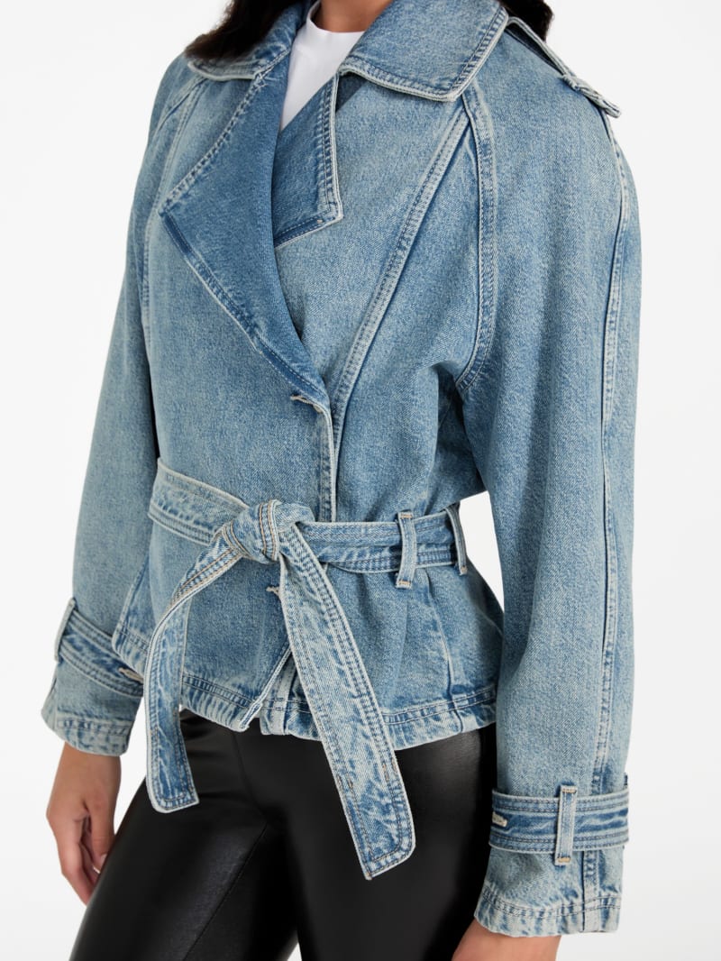 Eco Runa Belted Denim Jacket