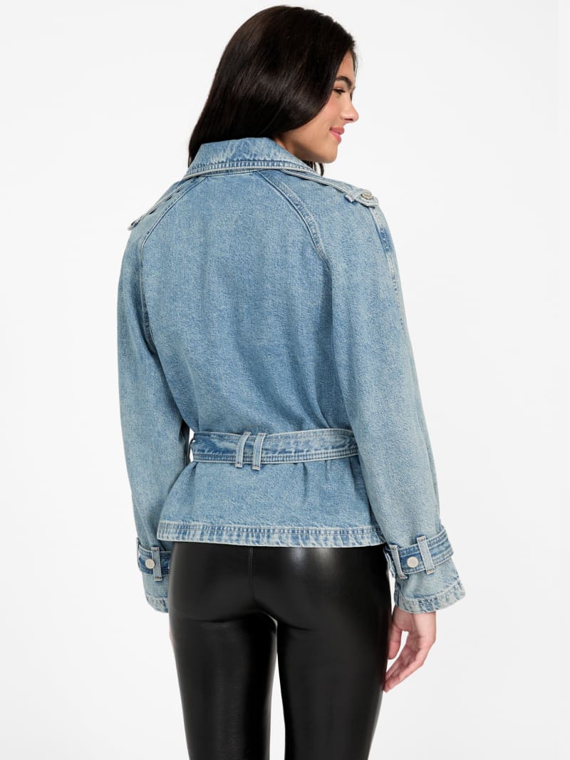 Eco Runa Belted Denim Jacket