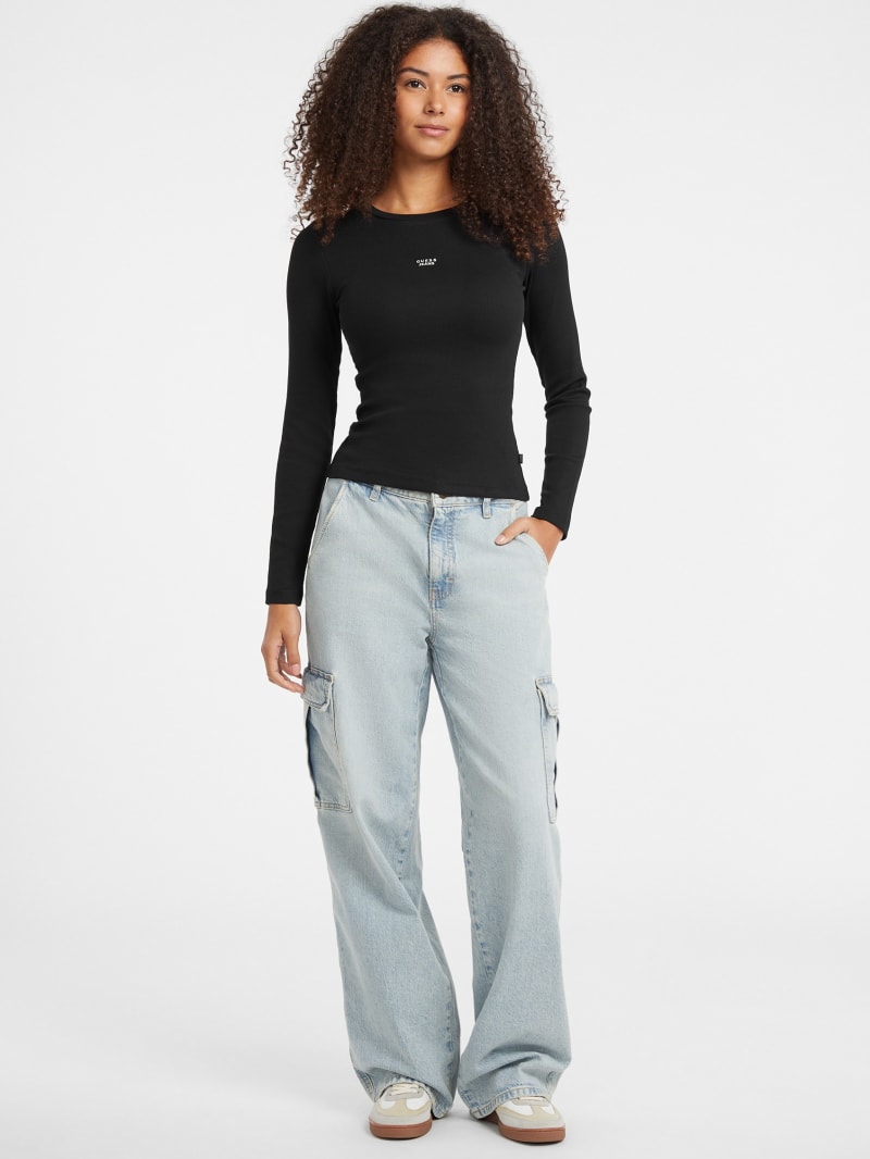 Slim Embroidered Logo Tee