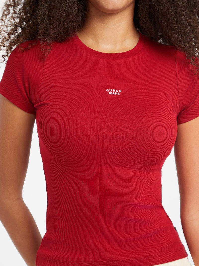 Slim Embroidered Logo Tee