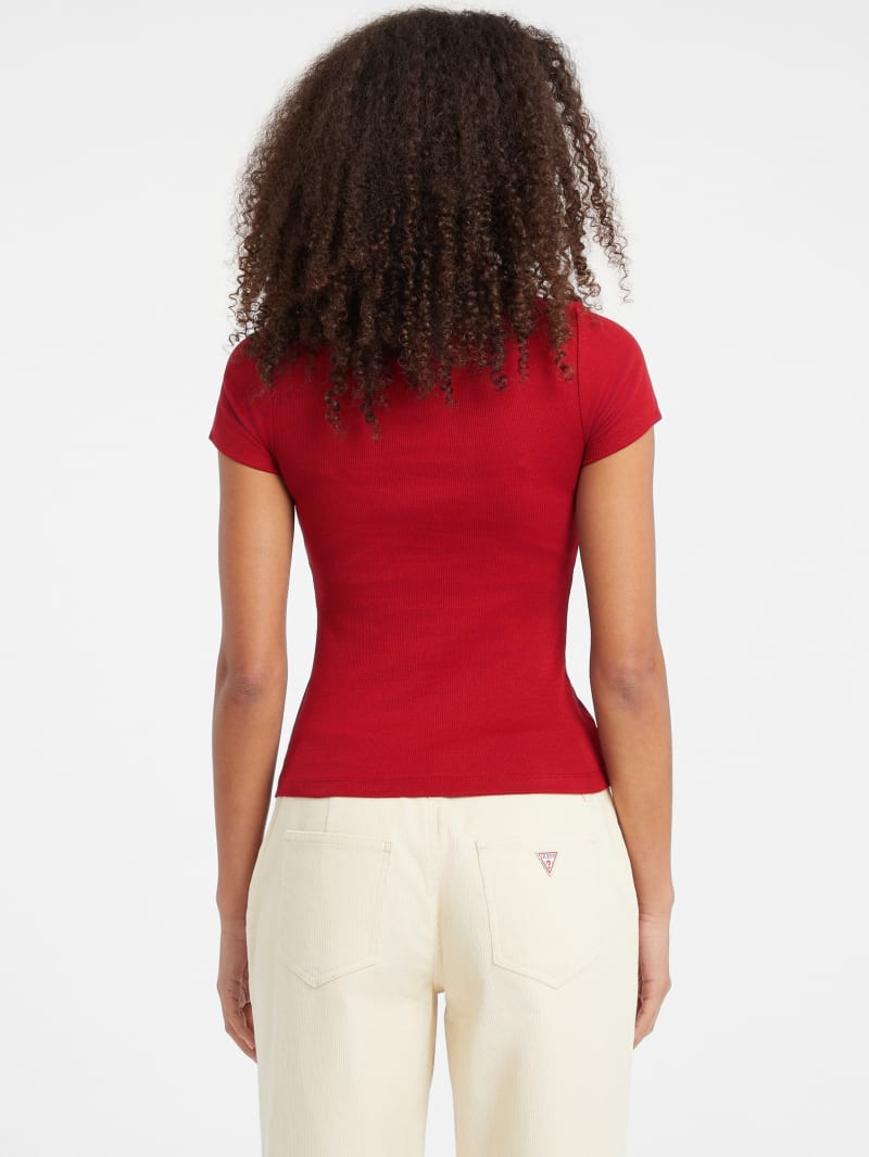 Slim Embroidered Logo Tee