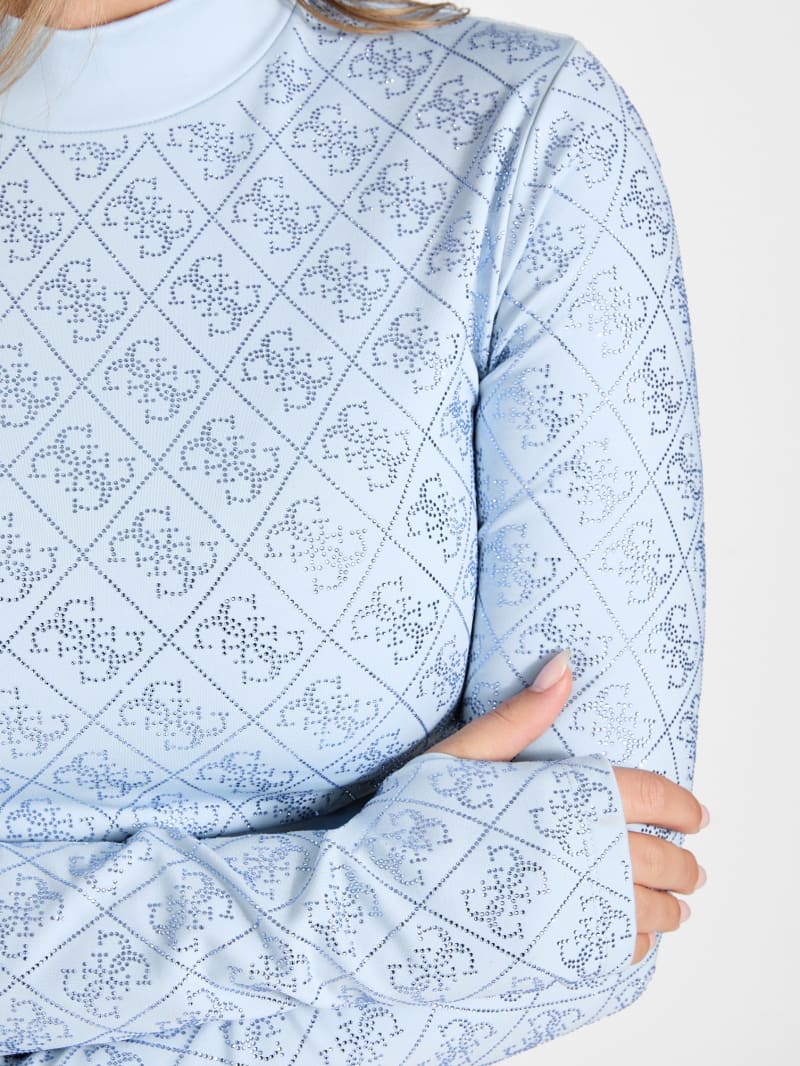 Eco Debby Rhinestone Crop Top