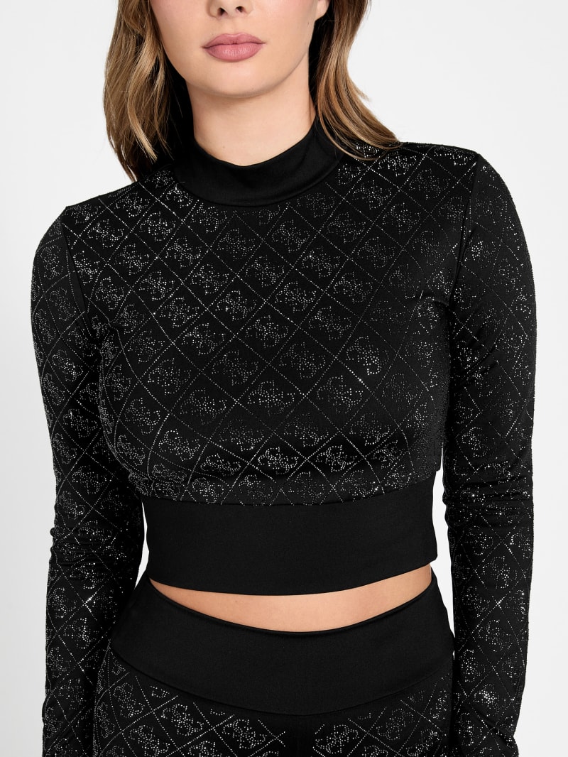 GUESS® Eco Debby Rhinestone Crop Top