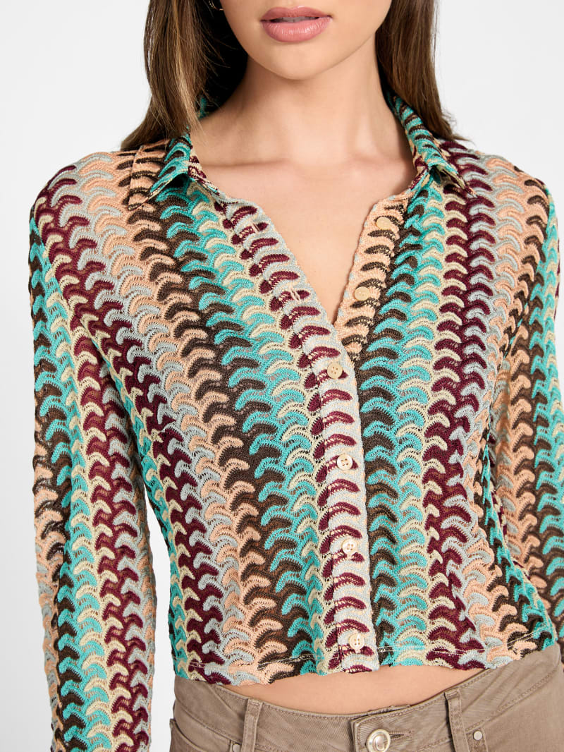 GUESS® Izzy Striped Knit Shirt