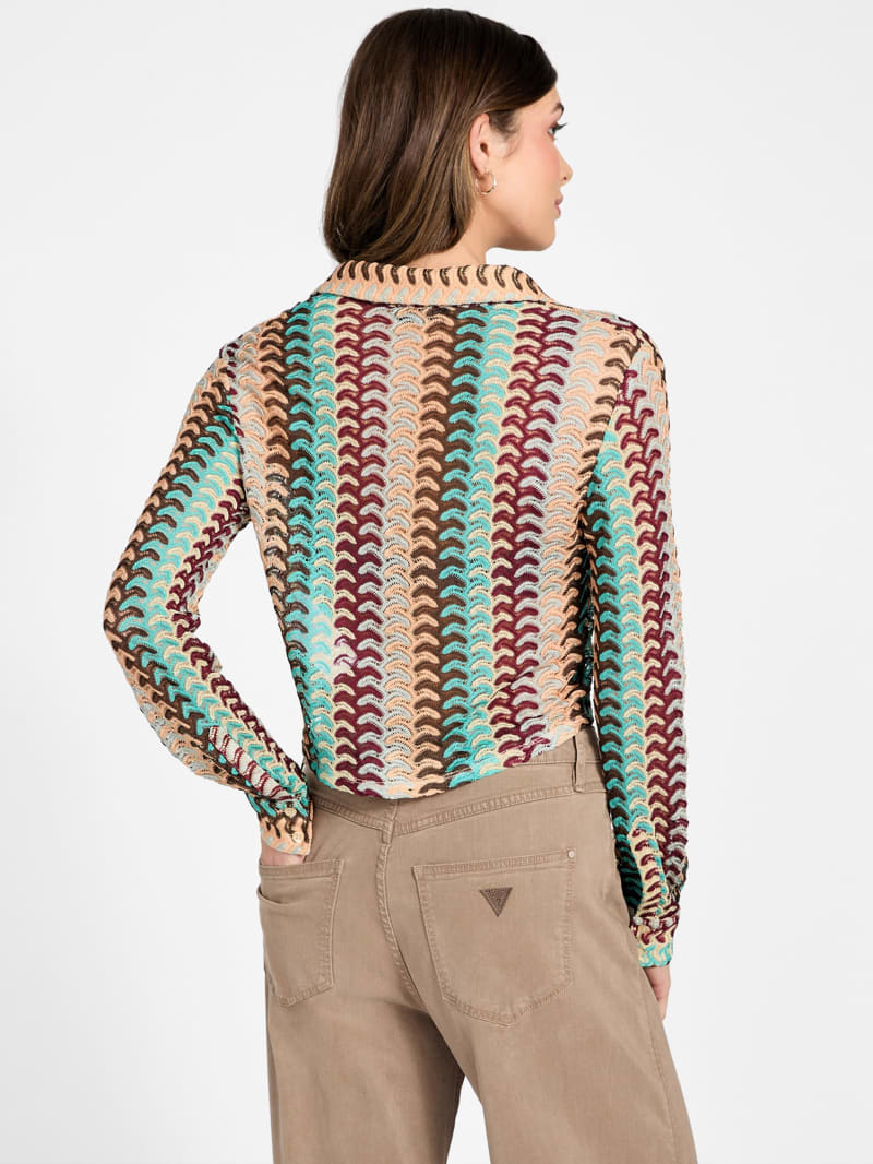 GUESS® Izzy Striped Knit Shirt
