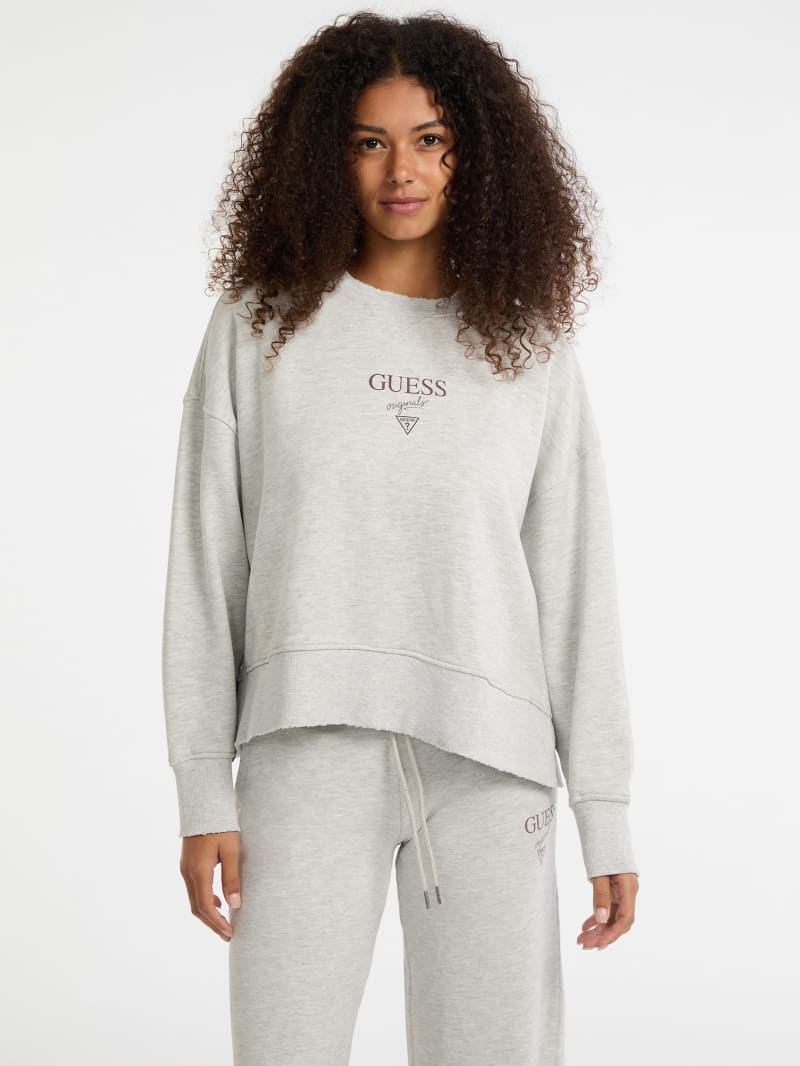 GUESS® GUESS Originals Eco Distressed Baker Crewneck