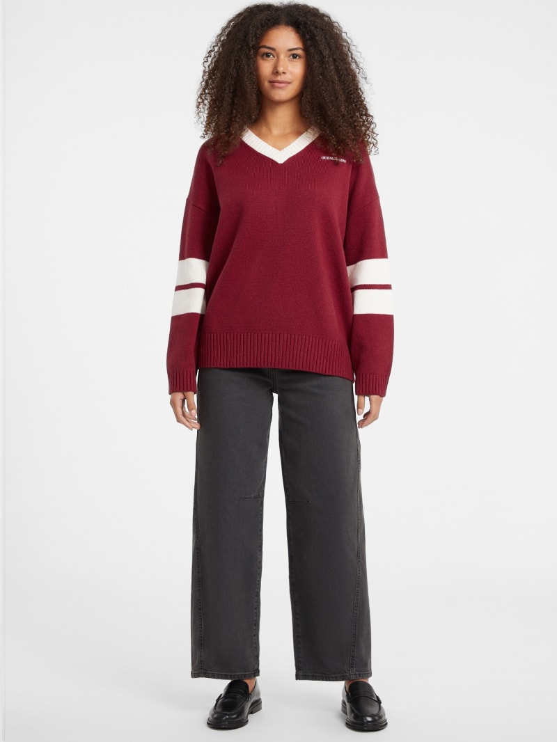 Wool-Blend Embroidered Sweater