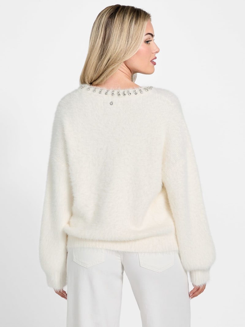 Arisa Rhinestone Neck Sweater - thumbnail 9
