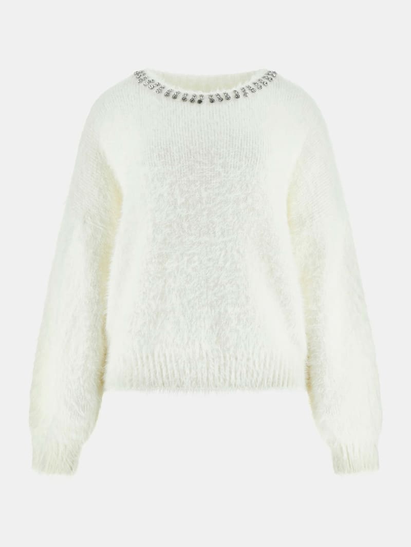 Arisa Rhinestone Neck Sweater - thumbnail 10