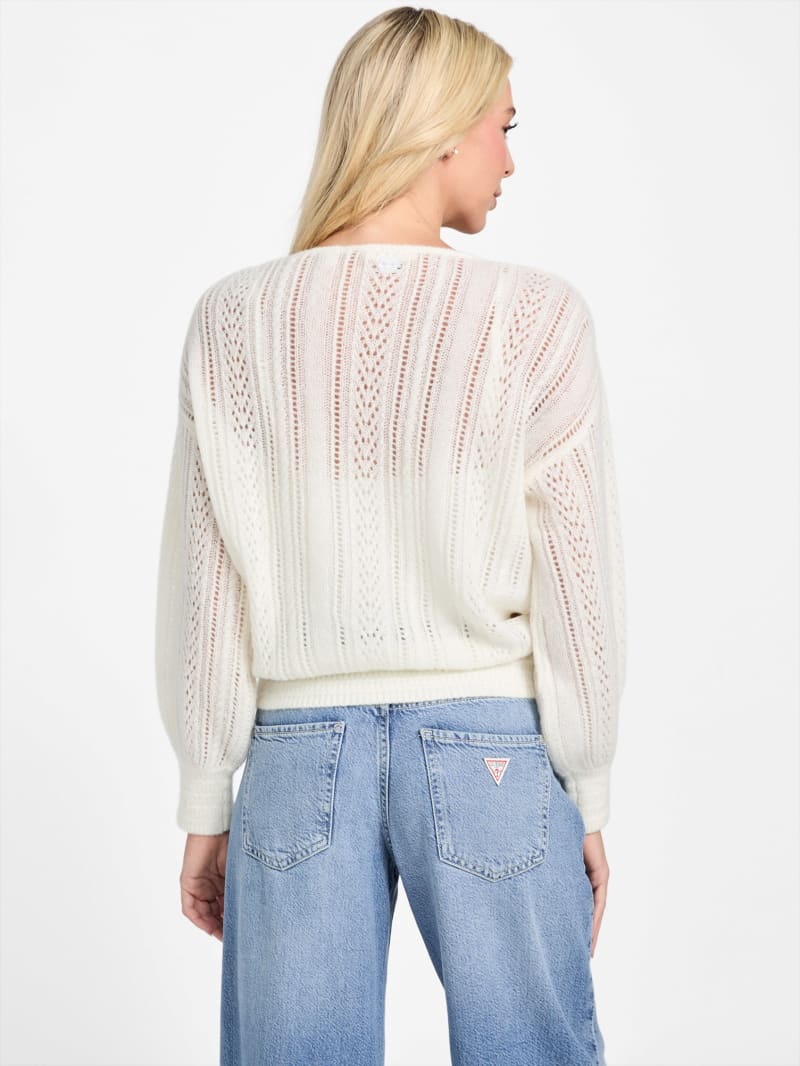 Izabella Wool-Blend Surplice Sweater