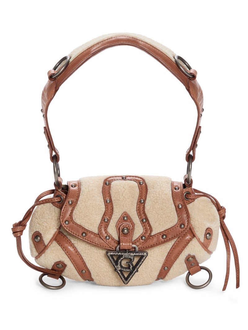 GUESS® Mini claudia faux-fur bag