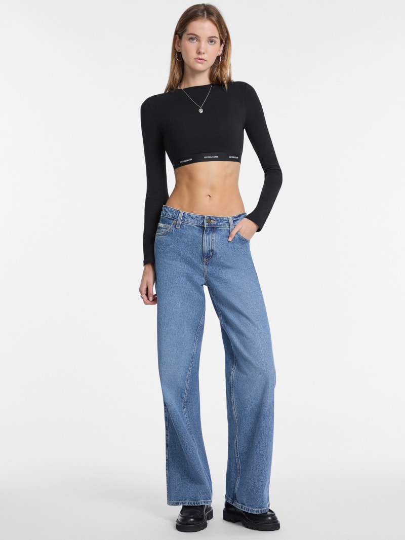 Logo-Tape Crop Top