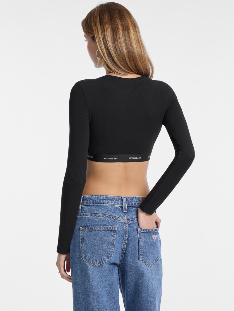 GUESS® Logo-Tape Crop Top