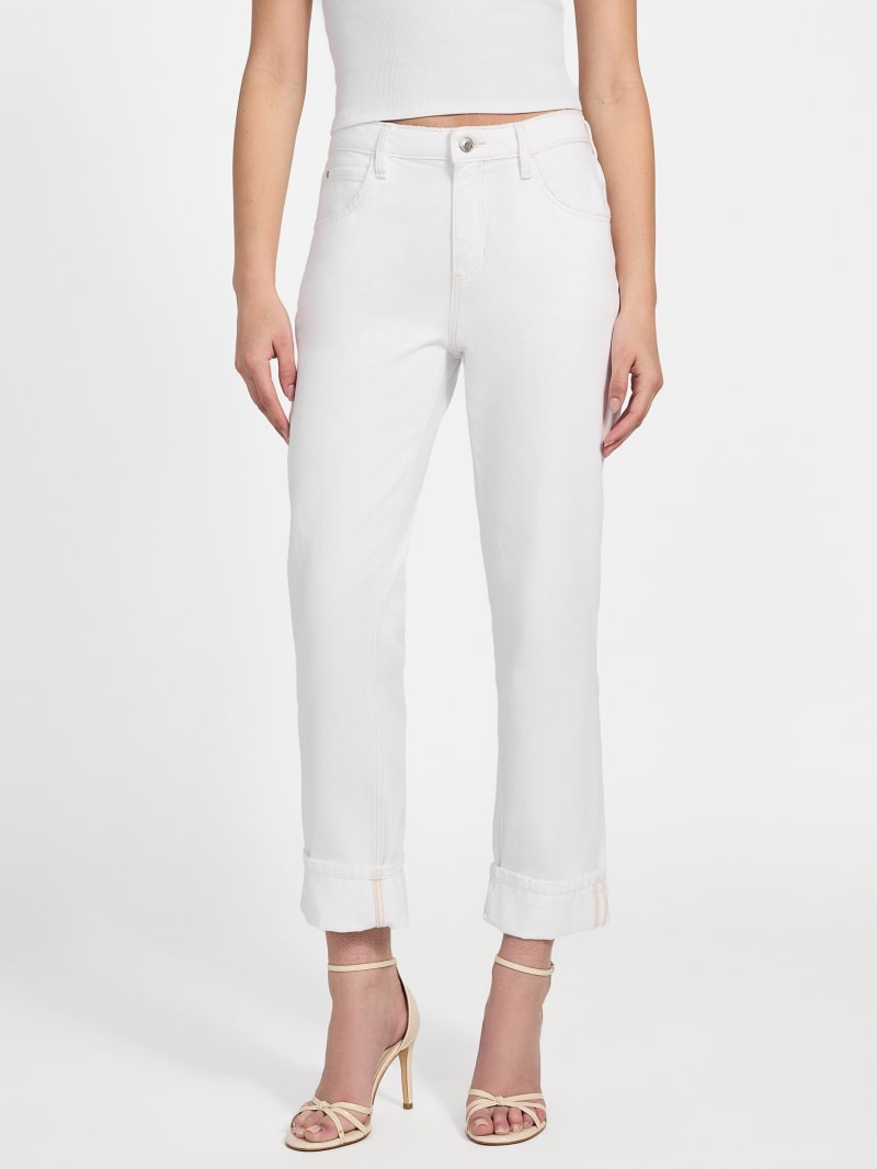 パンツ White jeans guess new Eco Celia High-Rise Boyfriend Jeans | GUESS