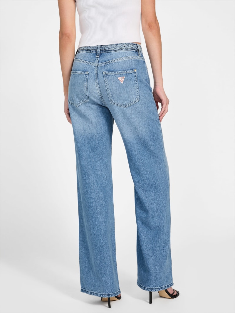 Eco Featherweight Braided Wide-Leg Jeans