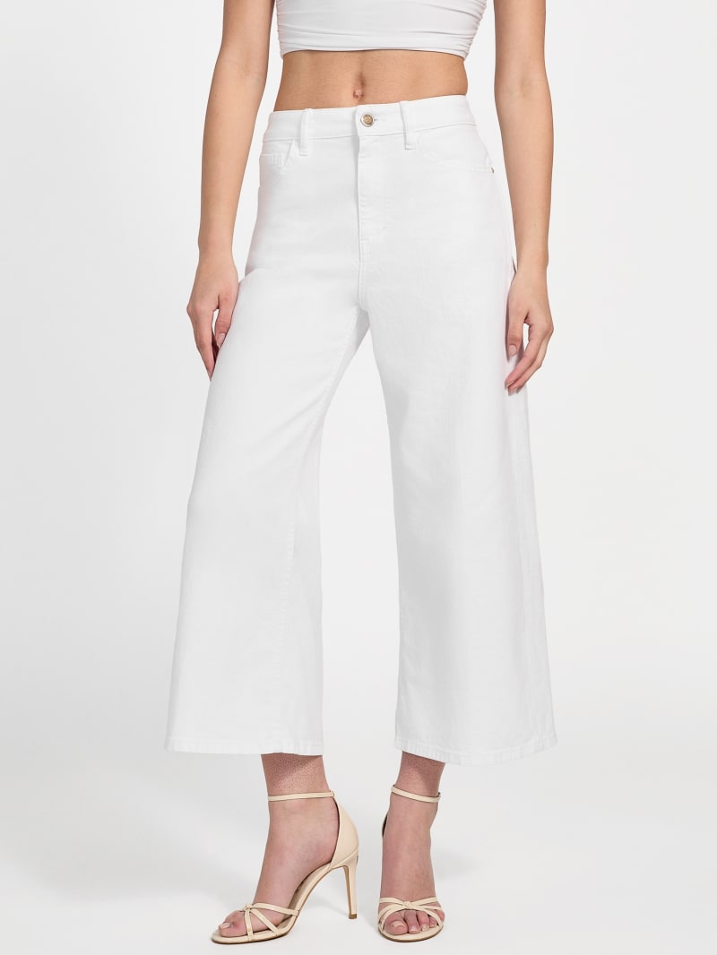 GUESS® Eco Bellflower Cropped Wide Leg Jeans Women