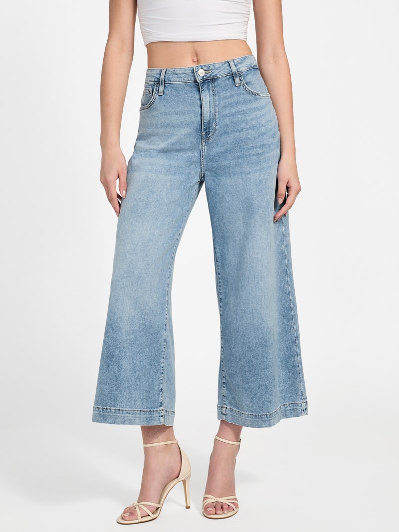 GUESS® Eco Bellflower Cropped Wide Leg Jeans