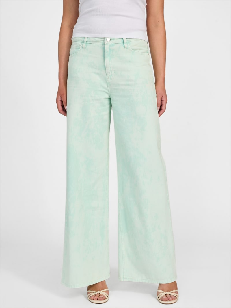 Bellflower Dyed Mid-Rise Pants | GUESS