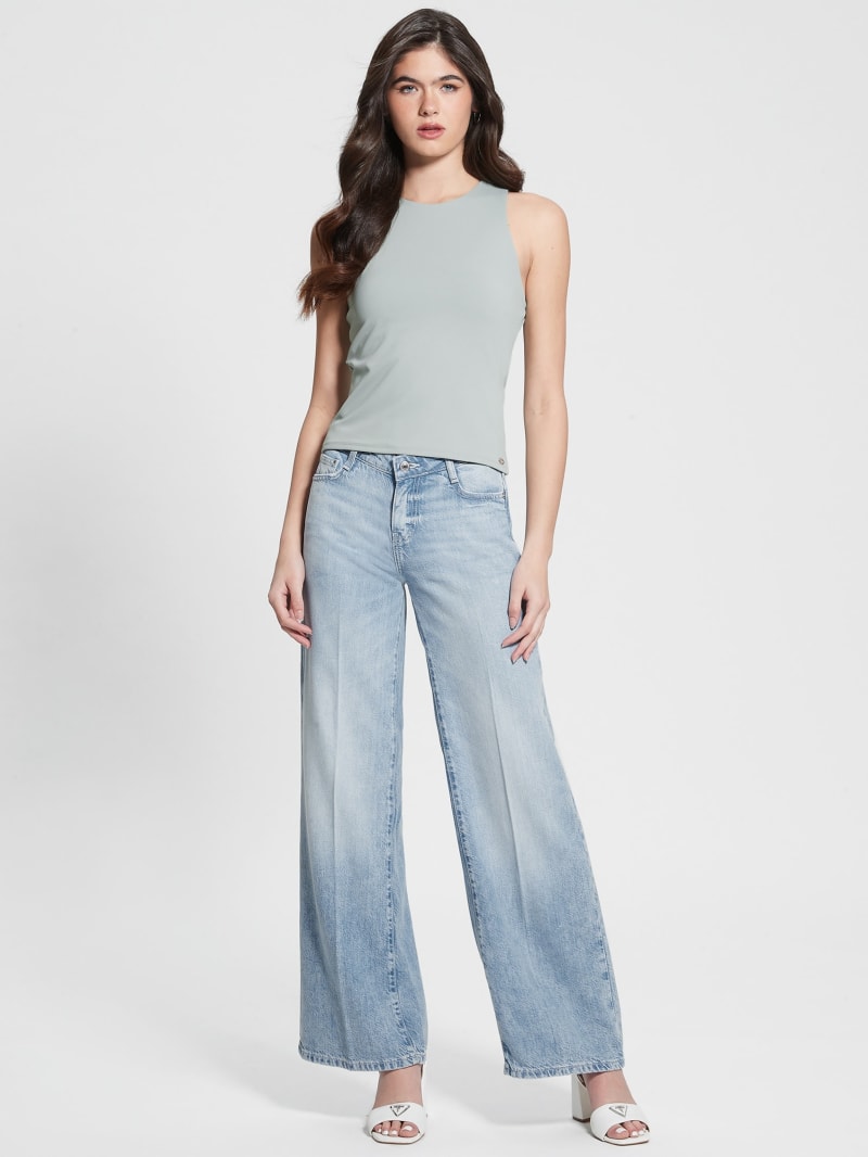 Eco Featherweight Mid-Rise Palazzo Jeans - thumbnail 5