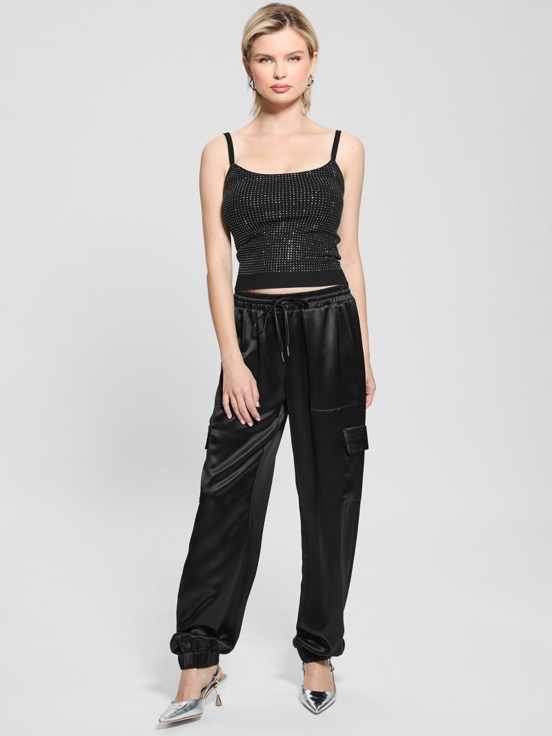 MA＊RS ガーター ショーパン ブラック MODERN JAM TRACK PANT WITH TULLE IN BLACK – AKIRA