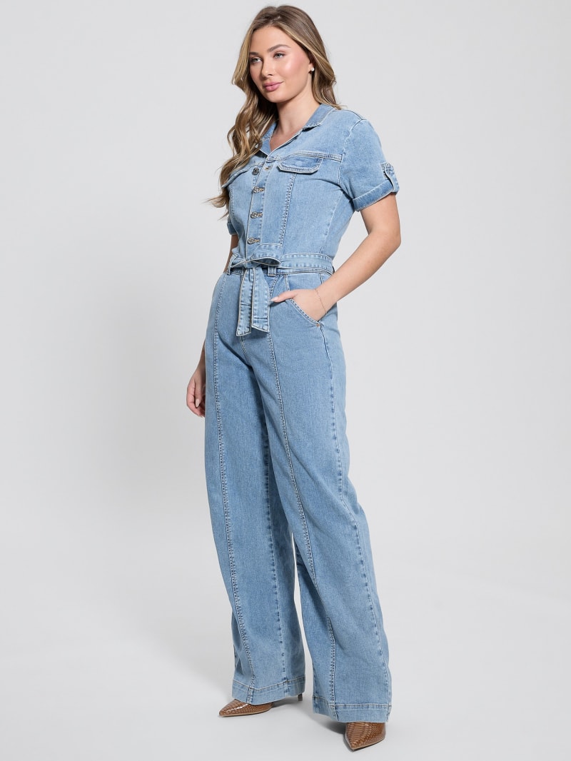 Eco Parker Denim Jumpsuit | GUESS