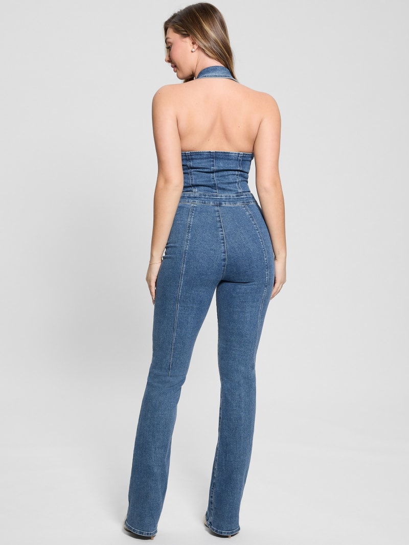 Mia Halter Denim Jumpsuit - thumbnail 5