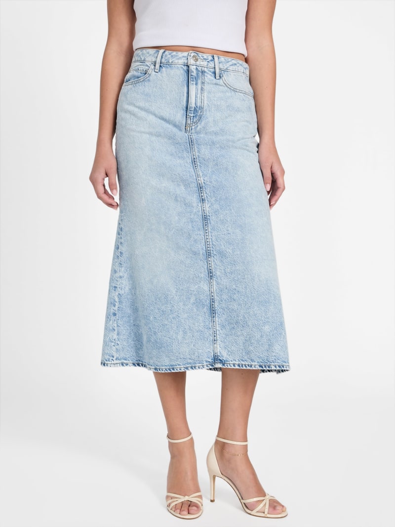 GUESS® Eco Thaiss Denim Midi Skirt