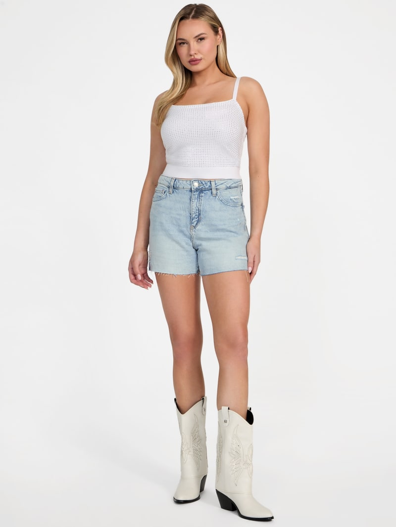 Eco Featherweight Relaxed Midi Denim Shorts | GUESS
