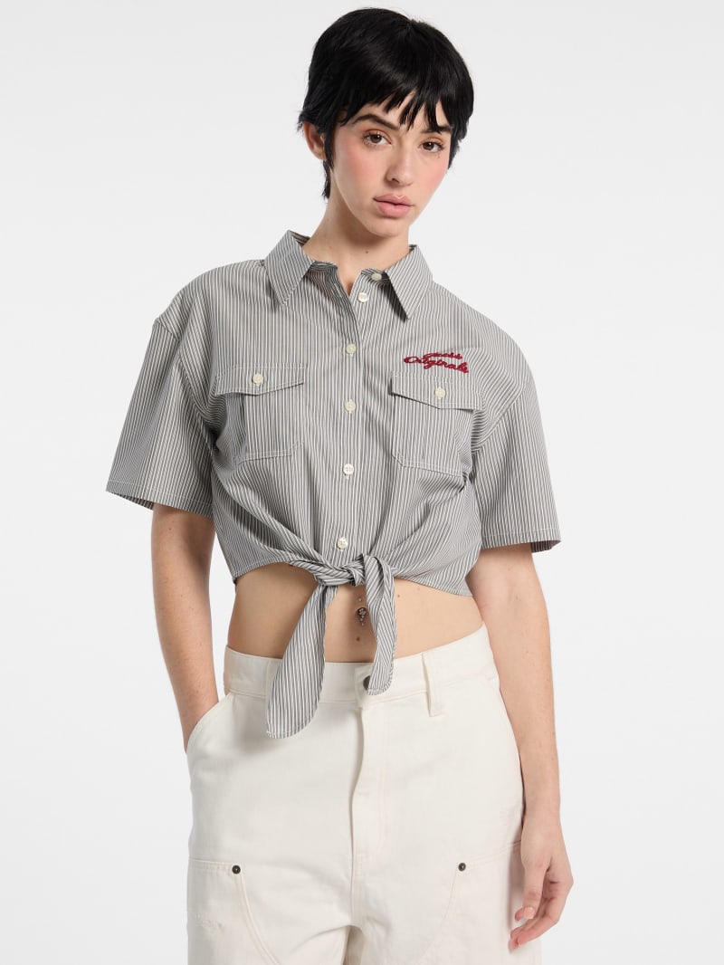 ゲス GUESS GUESS Originals Workwear Tie Top （S77T） GUESS Originals Eco Workwear Tie Top | GUESS Jeans
