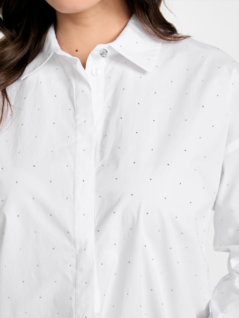 Silvia Rhinestone Shirt | GUESS