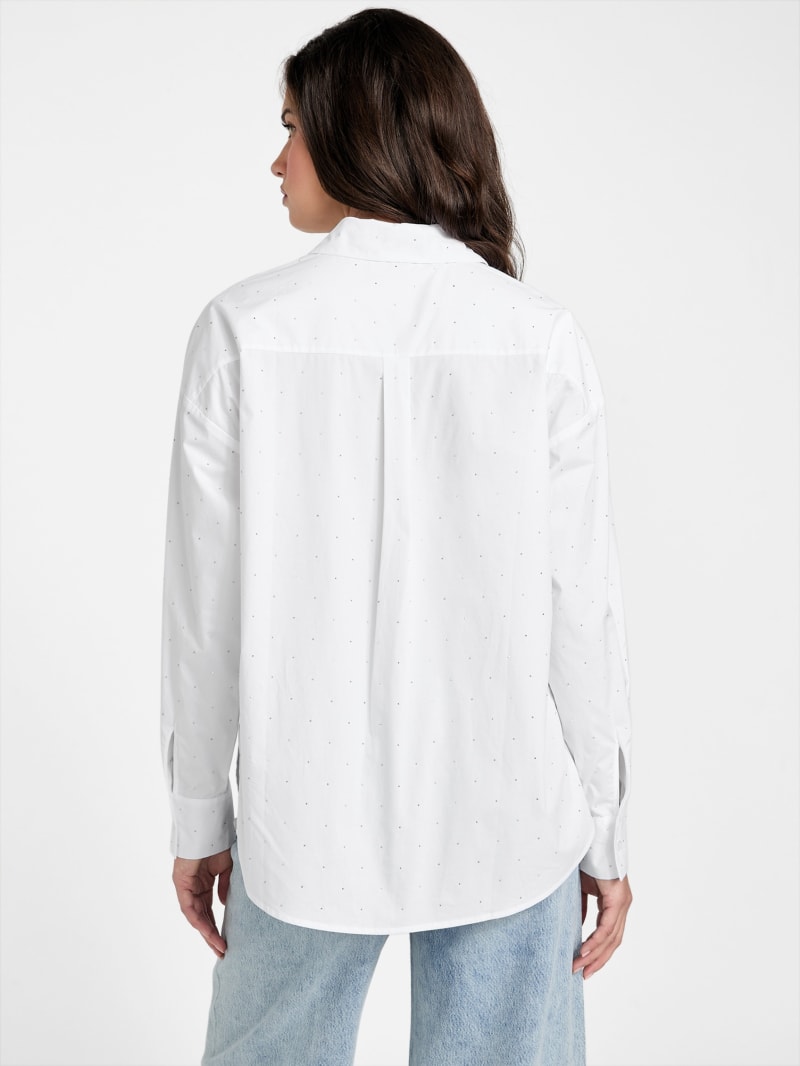 Silvia Rhinestone Shirt | GUESS