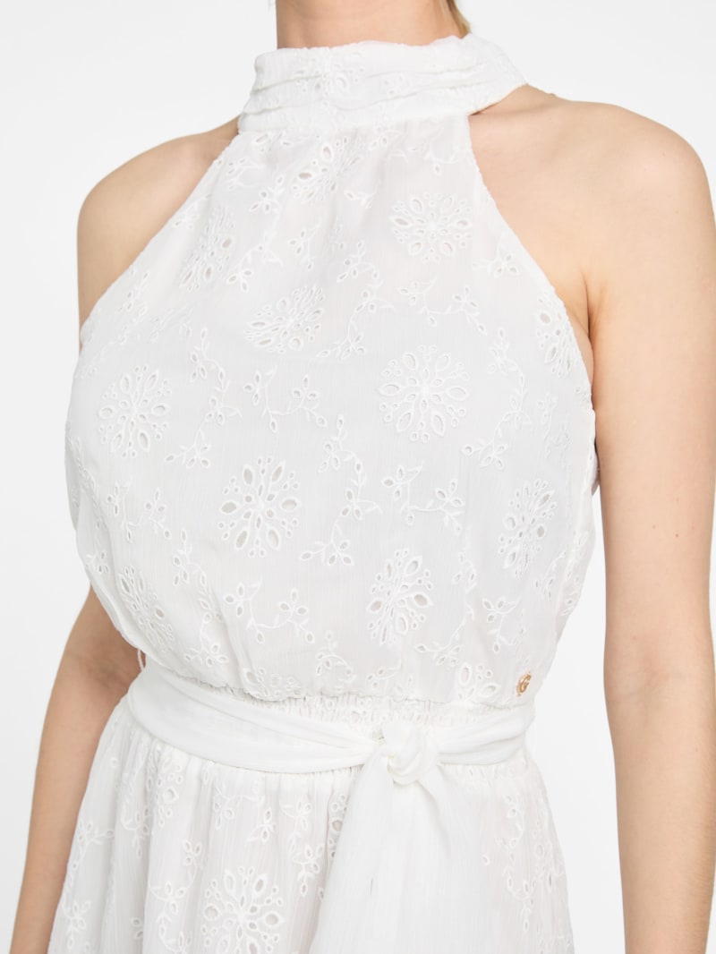 guess white halter dress Guess Danile Flare Dress White M Woman