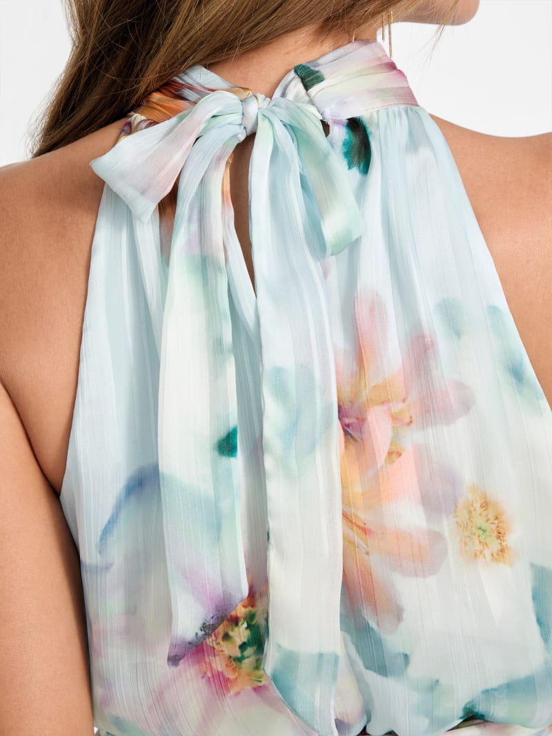 Romana Floral Chiffon Dress