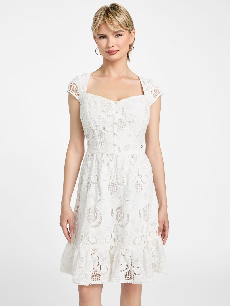 Eco Domitilla Embroidered Dress | GUESS