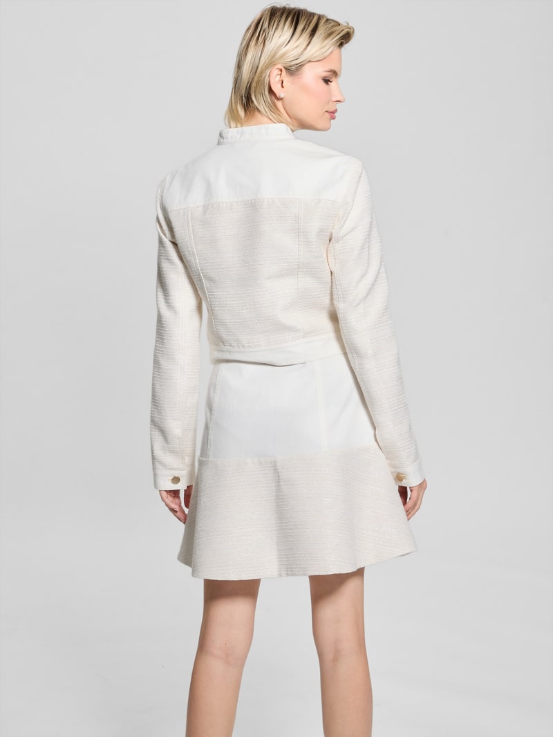 GUESS® Elsie Tweed and Denim Jacket