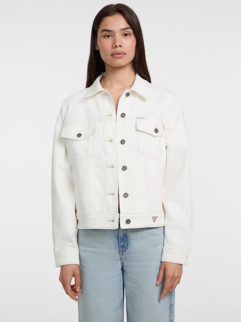 ゲス GUESS Denim Trucker Jacket （OPTIC WHITE） ゲス GUESS Denim Trucker Jacket （OPTIC WHITE