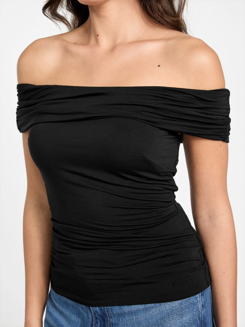 カーラ CARLA Lady shoulder tops Charcoal CARLA カーラ☆Lady shoulder tops Charcoal